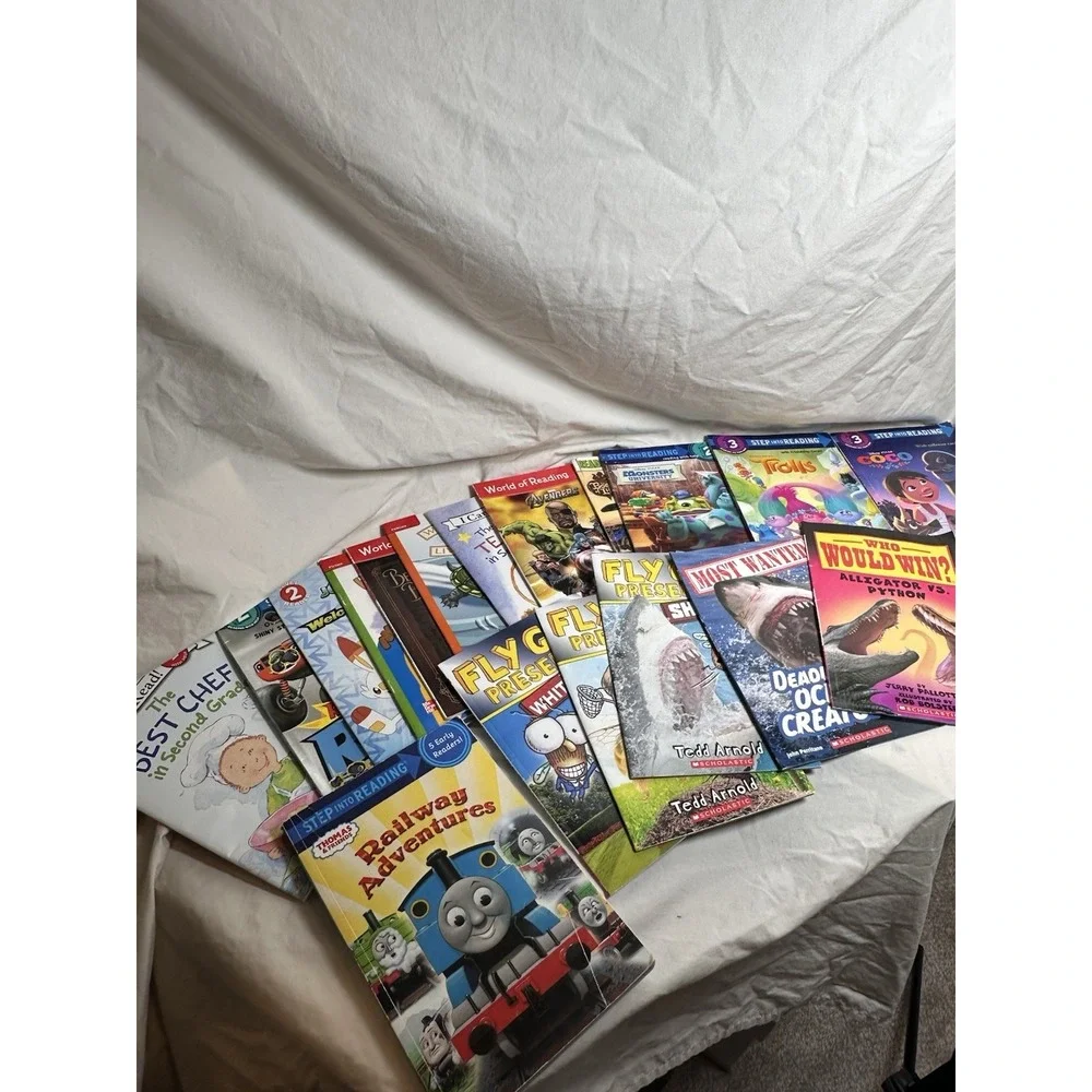 Children's Early Reader Book Lot Level 1-3 Thomas Trolls Avengers Pokémon + More
